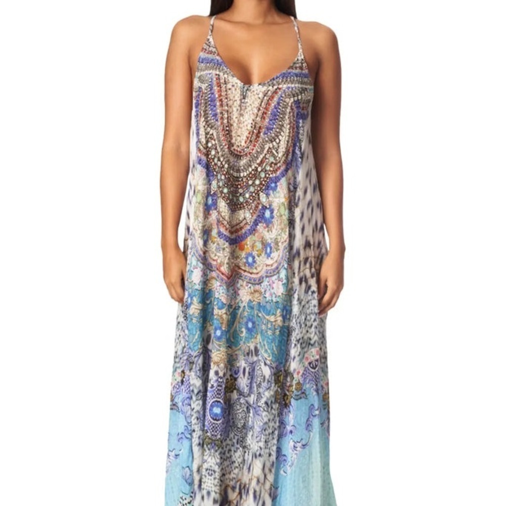 La Moda Clothing
Women's Scoop neck t- back maxi dress  Sz  S/M